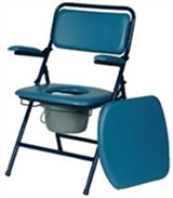 Folding commodes