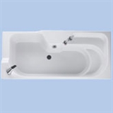 bath with moulded seat