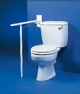 Pressalit Adjustable Toilet Support Rail With Leg 2