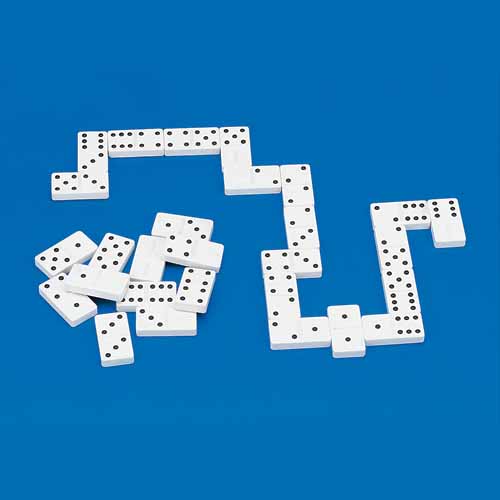 Easy-to-see Tactile Dominoes With Raised Dots