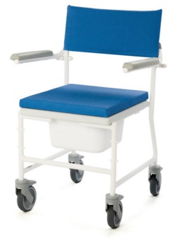 Dual Mobile Shower Chair With 4 Braked Castors