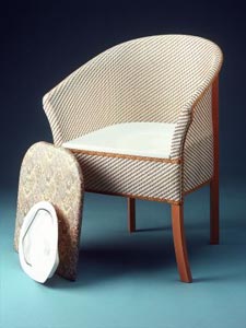 Basketweave Commode Chair 1