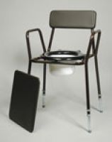 Adjustable Height And Fixed Arm Commode 1