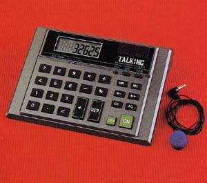 talking calculator earphone speech hardware calculators impairment assistive visual