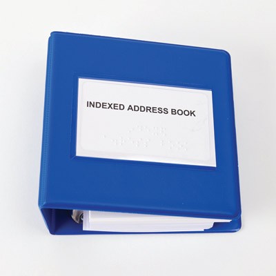 Braille Indexed Address Book 2