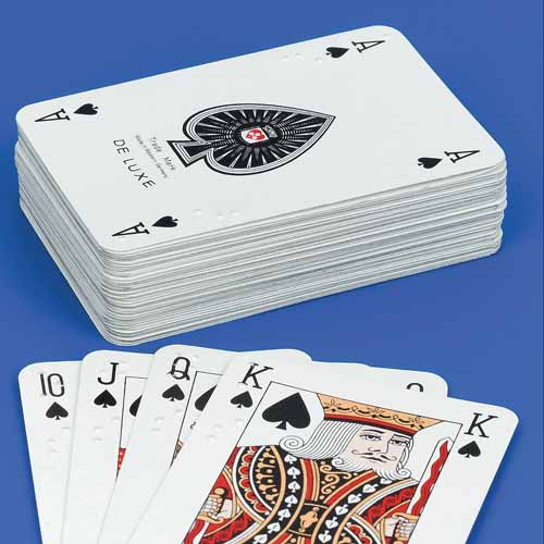 Standard Print Playing Cards With Braille Markings