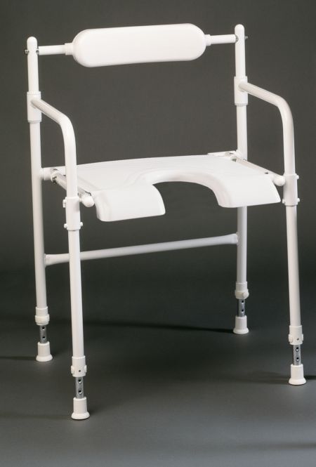 Rufus Adjustable Height Folding Shower Chair 1