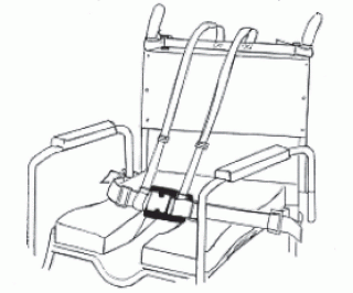 Shower Chair Harness 1