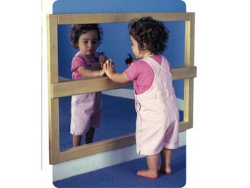 Wooden Baby Rail Mirror 1