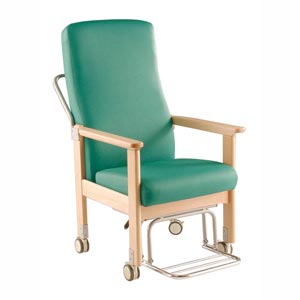 Perry High Back Chair With Wheels 2