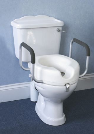 Raised Toilet Seat With Arms 1