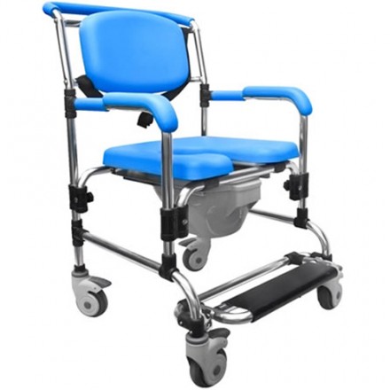 Ocean Attendant Wheeled Shower Commode Chair