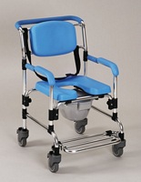 Ocean Attendant Wheeled Shower Commode Chair 2