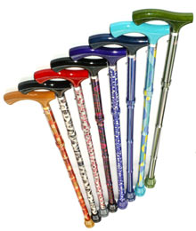 Switch Sticks Foldable Adjustable Walking Stick (Assorted Colors