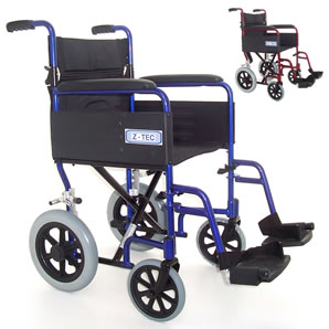 Folding Aluminium Transit Wheelchair 1