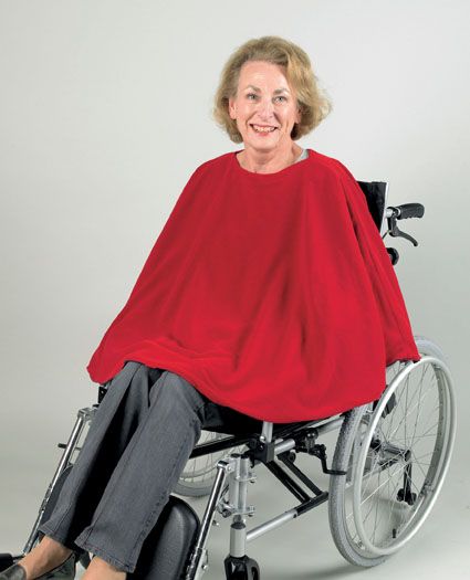 fleecy wheelchair poncho
