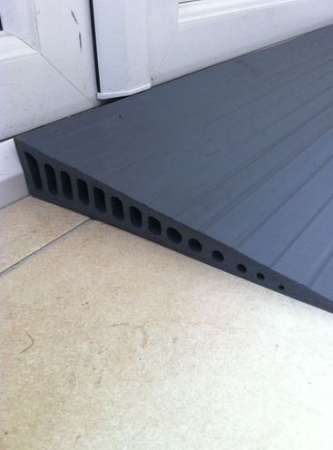 Rubber Wedge Door Threshold Ramp 1