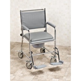 NRS Healthcare  Wheeled Commode Footrests 1