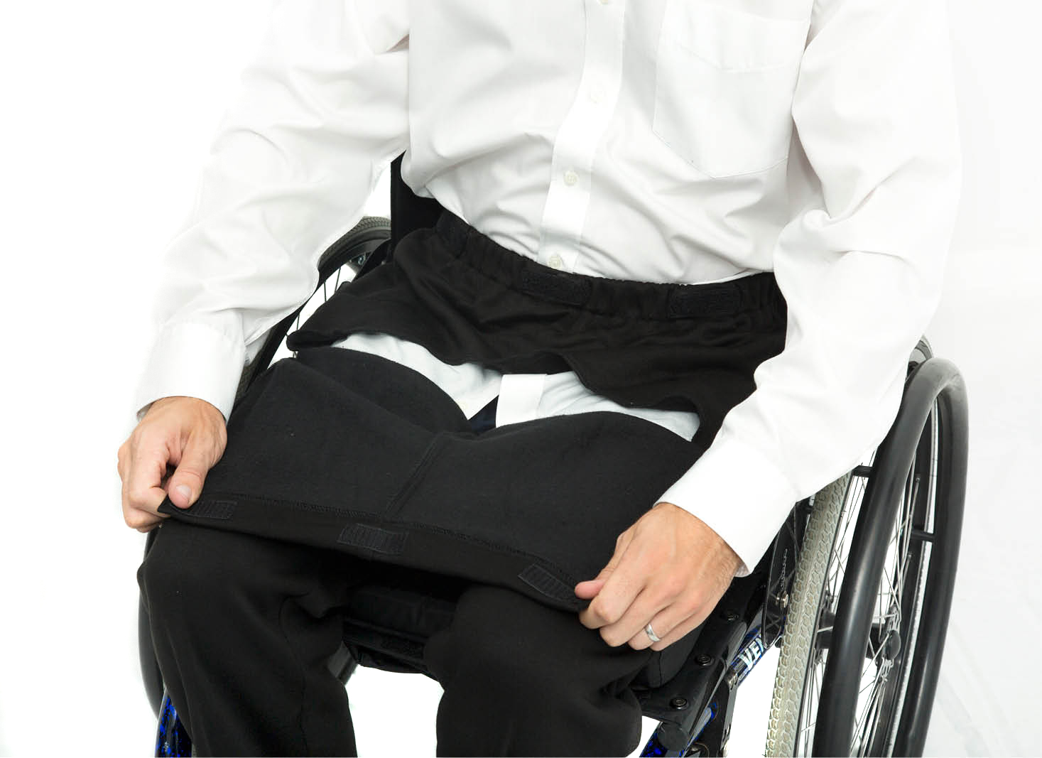 Living Made Easy  Inner Opening Jersey Drop Front Wheelchair Trousers