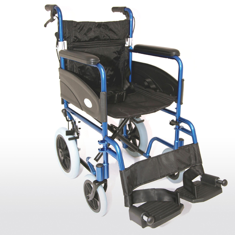 Lightweight Folding Aluminium Transit Wheelchair 1