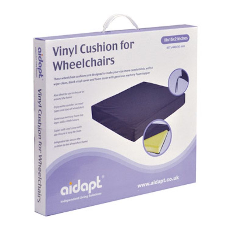 Vinyl Wheelchair Cushion With Memory Foam 4