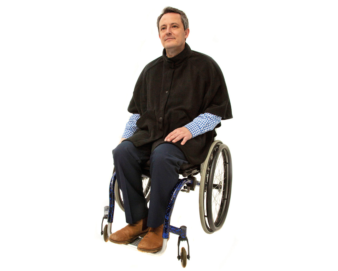 Men's Wheelchair Fleece Capes