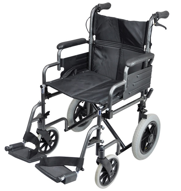 Deluxe Attendant Propelled Steel Wheelchair