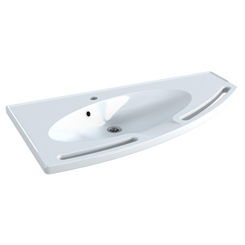 Manual Height Adjustable Angled Corner Washbasin 2