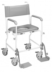 Aquadapt Attendant Propelled Shower And Toileting Chair