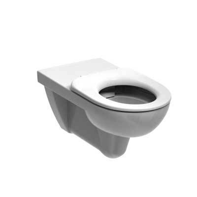 E100 Round Wall Hung Toilet Pan 1