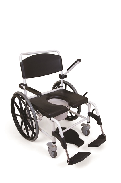 Mediatric Self Propelled Showering Toileting Commode Chair