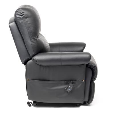 Borg Single Motor Leather Riser Recliner Chair 4