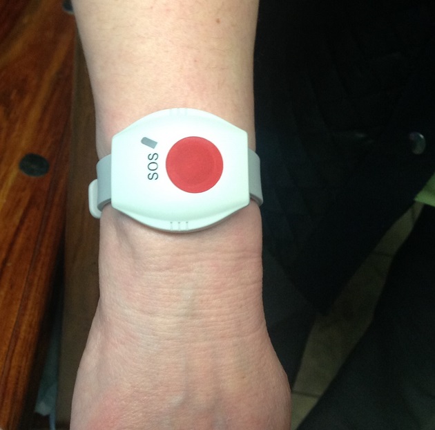 Water Resistant Wristwatch Alarm Button