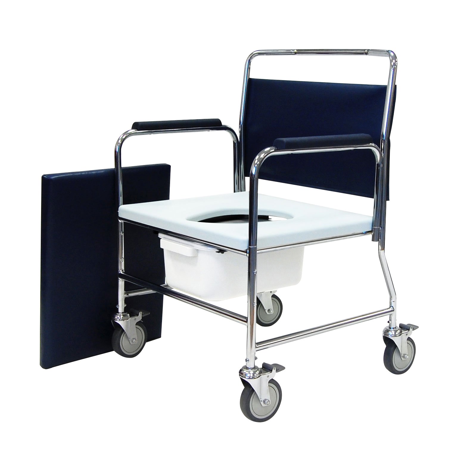 Heavy Duty Mobile Commode Chair