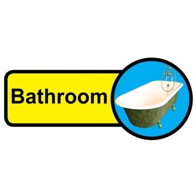 Long Bathroom Sign 1