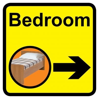 Square Bedroom Sign 1