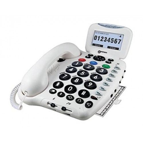Geemarc Cl555 Big Button Amplified Phone With Answering Machine