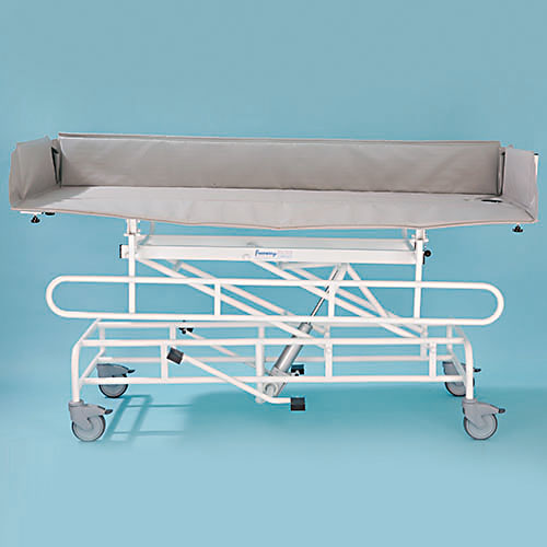 Freeway Height Adjustable Shower Trolley With Abs Top And Liner 1