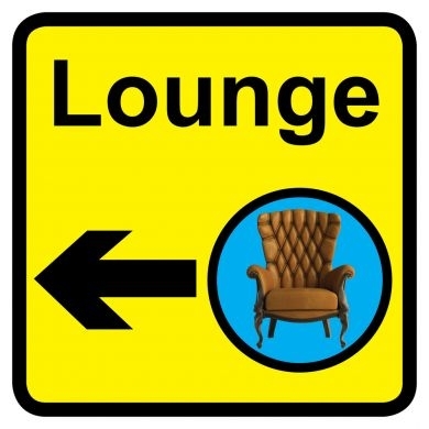 Square Lounge Sign 1
