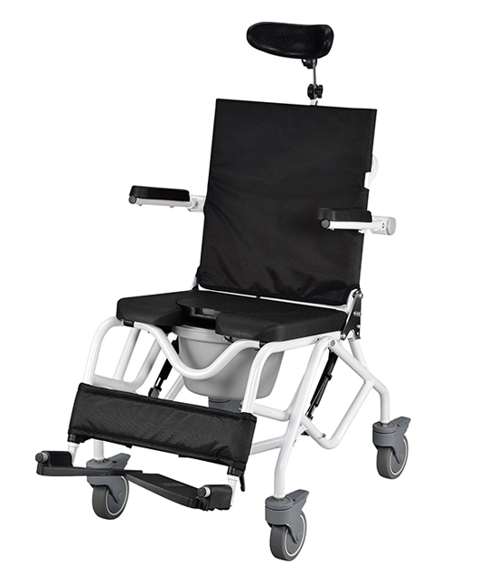 Mackworth M80 Aluminium Tilt-in-space Transit Shower Commode Chair 1