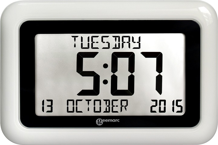 Viso10 Day-date Clear Display Clock 1