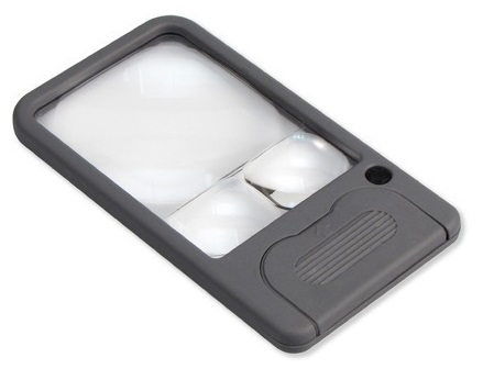 Multi Power LED Pocket Magnifier 2.5x/5x/6x 1