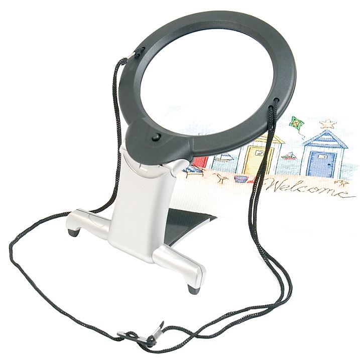 Starmag Led 2x Neck Magnifier With Stand 1