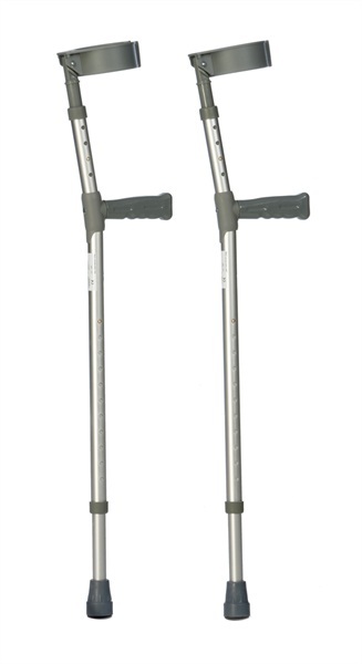 Double Adjustable Aluminium Forearm Crutches