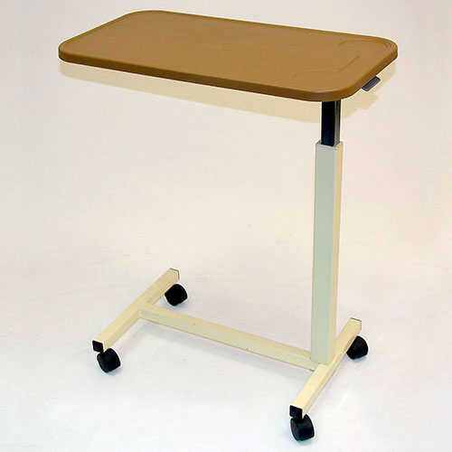 Overbed Table with Plastic Top