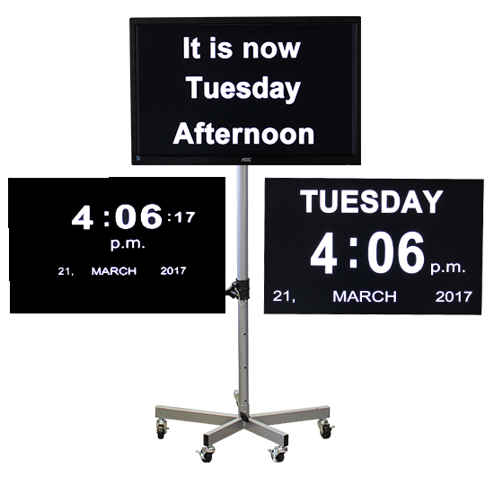 Ward Orientation Clock With Digital Time And Date 2