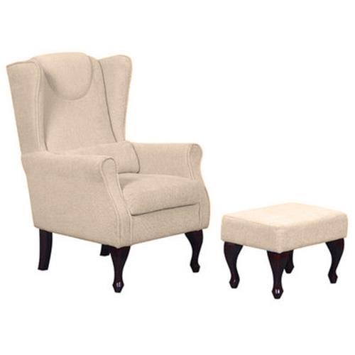 Mulberry Fireside Chair With Footstool 2