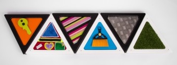 Set Of 6 Tactile Triangles 1