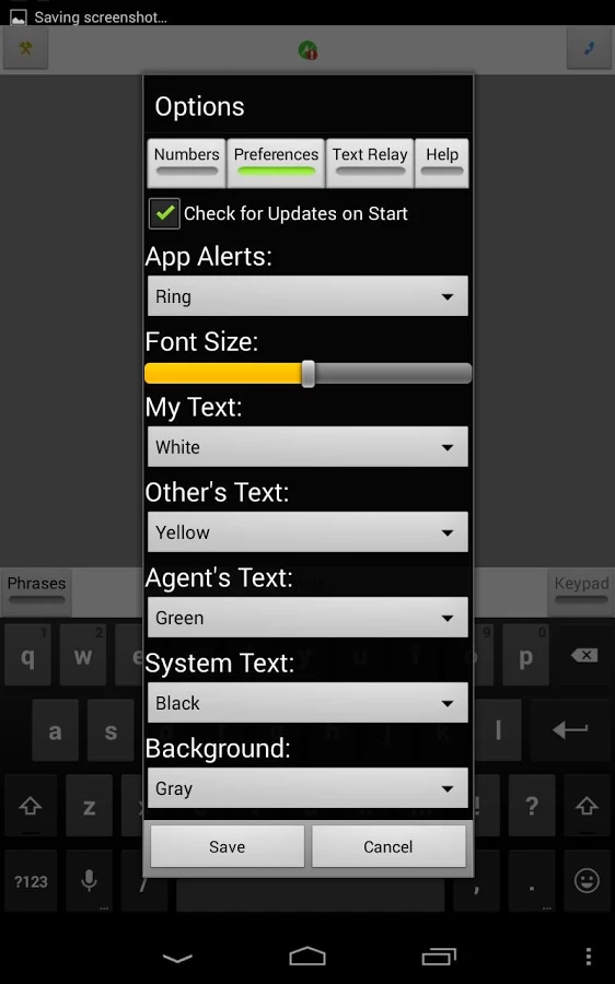 Relay UK Textphone Emulator