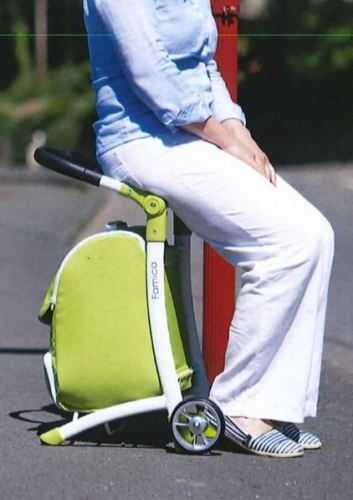 Tri Wheeled Leisure Shopping Trolley With Fold Down Seat 2
